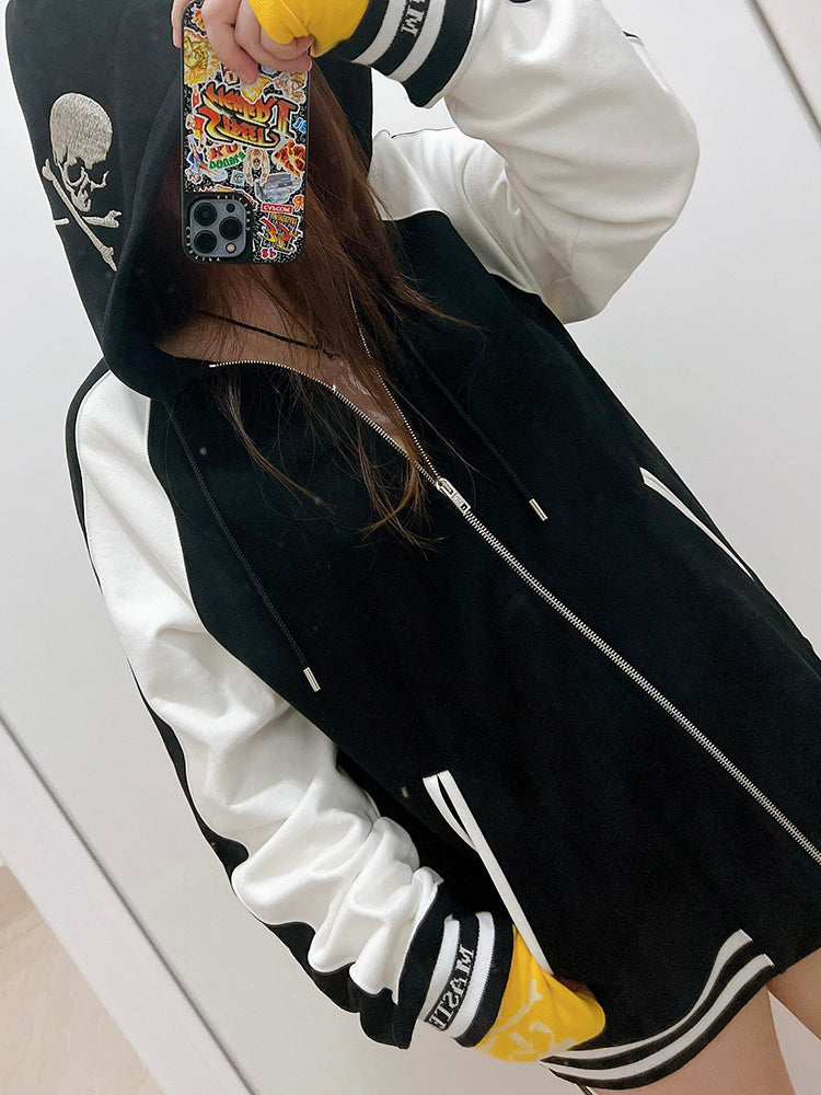 MMJ Oversized Skull Hoodie MASTERMIND – 500g Heavyweight Drop Shoulders Jackets