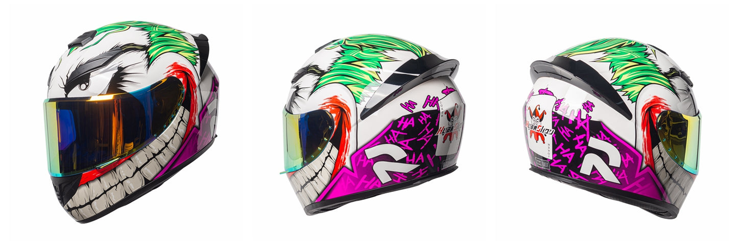 Joker / 3C DOT Full Face Dual Visors Unisex /Bluetooth Motorcycle Helmet