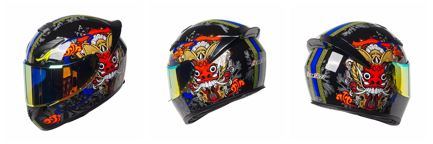 Joker / 3C DOT Full Face Dual Visors Unisex /Bluetooth Motorcycle Helmet