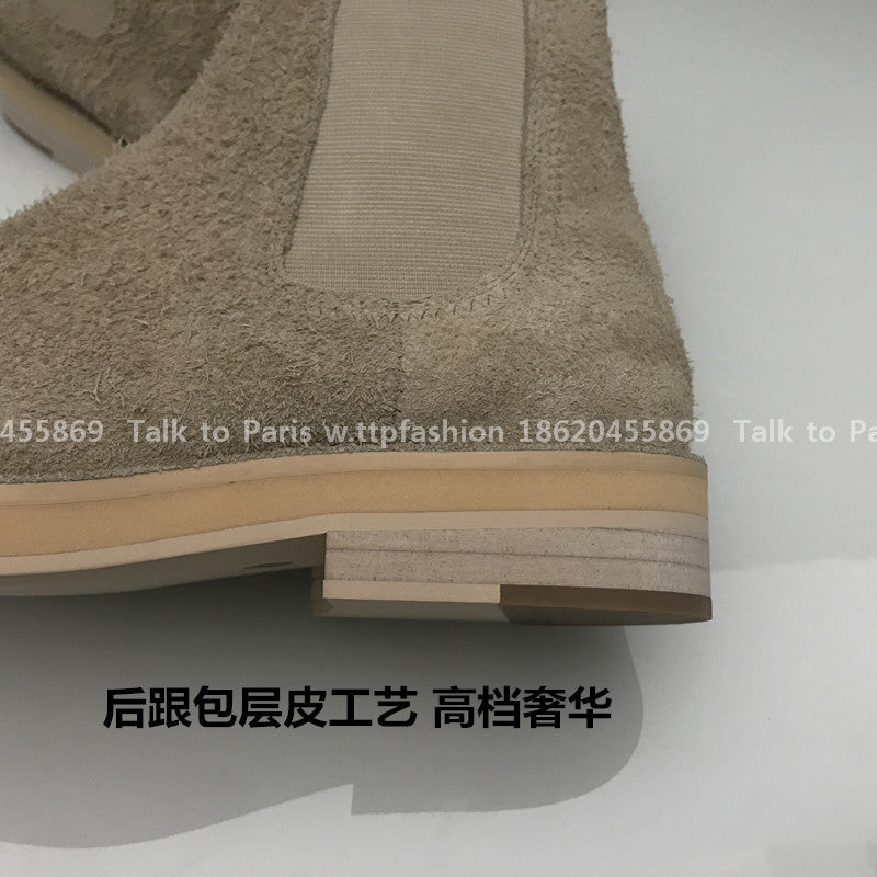 Correct Vers Fear of God Chelsea FOG Kanye Season 6 Yeezy High-Top Leather Boots