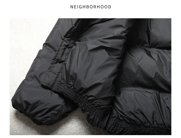 Self-made NEIGHBORHOOD Jacket Embroidered Casual Down Long-Sleeve 90% Down Coats