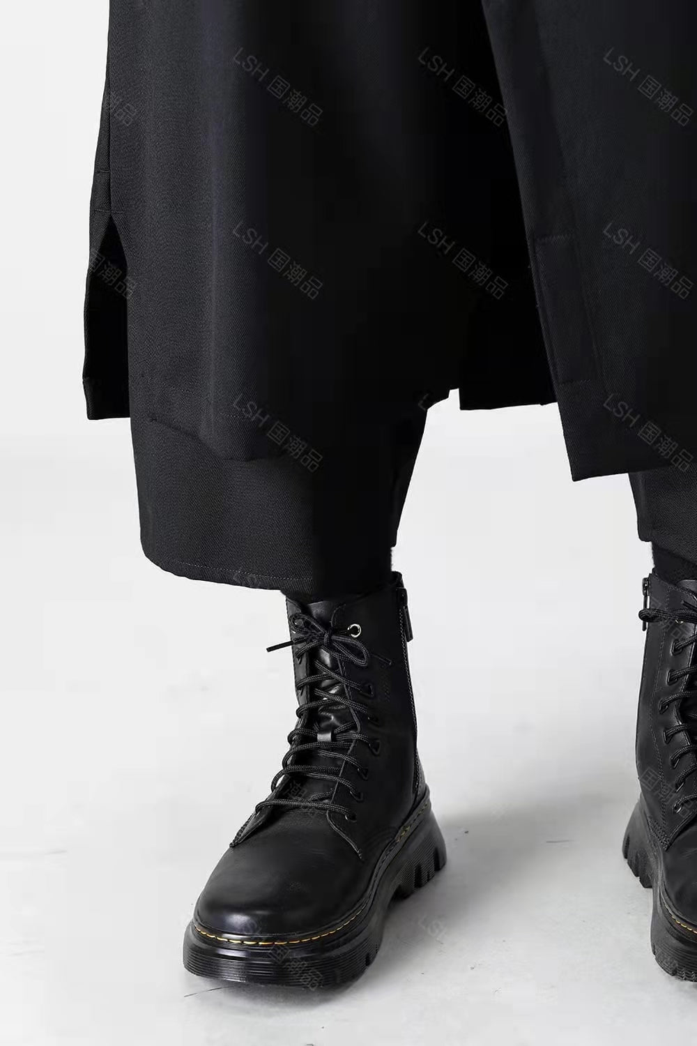 24SS Yohji Yamamoto Double-Layer Skirt Pants – Lightweight Wrinkle-Resistant