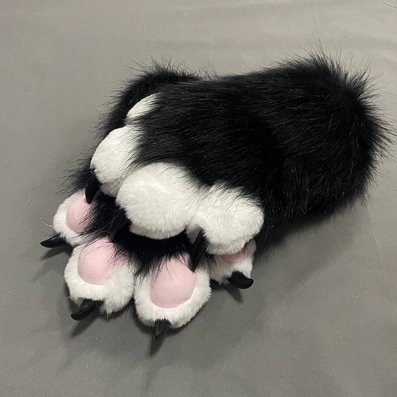 Furry Beast Claw Colored Beast Costume Claw Gloves Gloves Plush Fursuit Cosplay