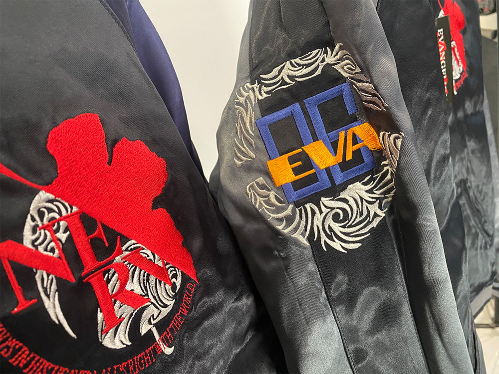 EVA Collaboration Rei Ayanami & Kaworu Nagisa Yokosuka Embroidered Reversible Jacket