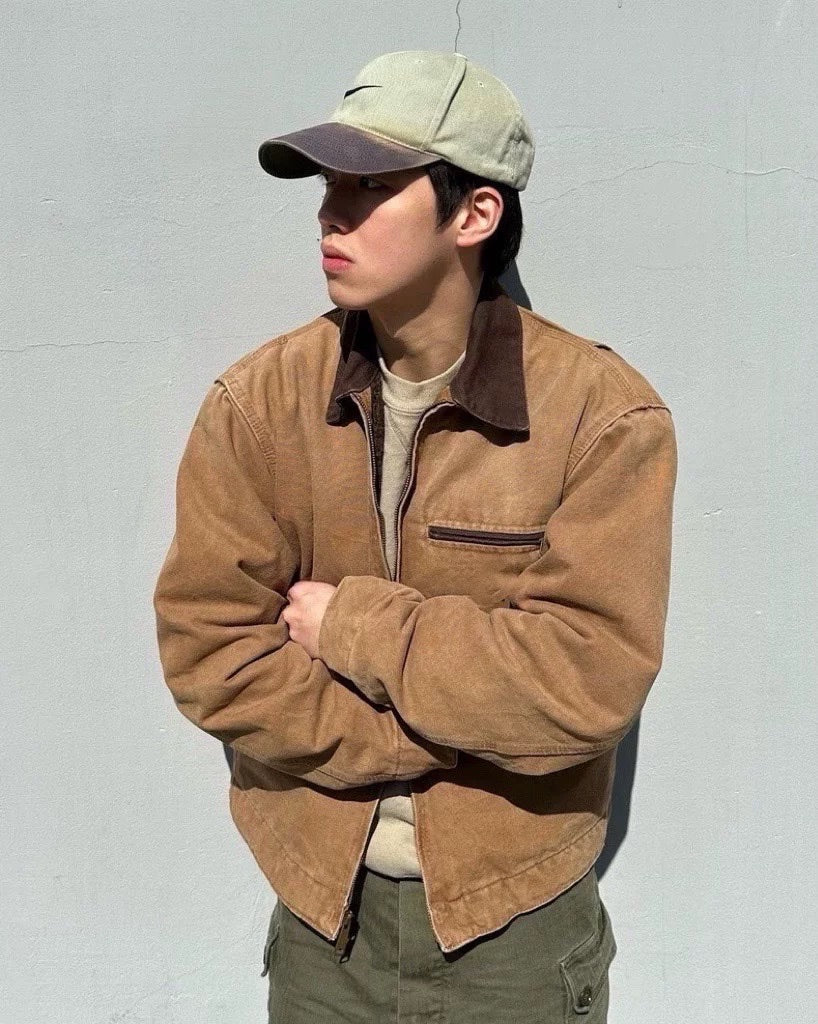 Self-made Carhartt J97 Detroit Jacket Vintage Canvas J22 Cleanfit Cotton Coat