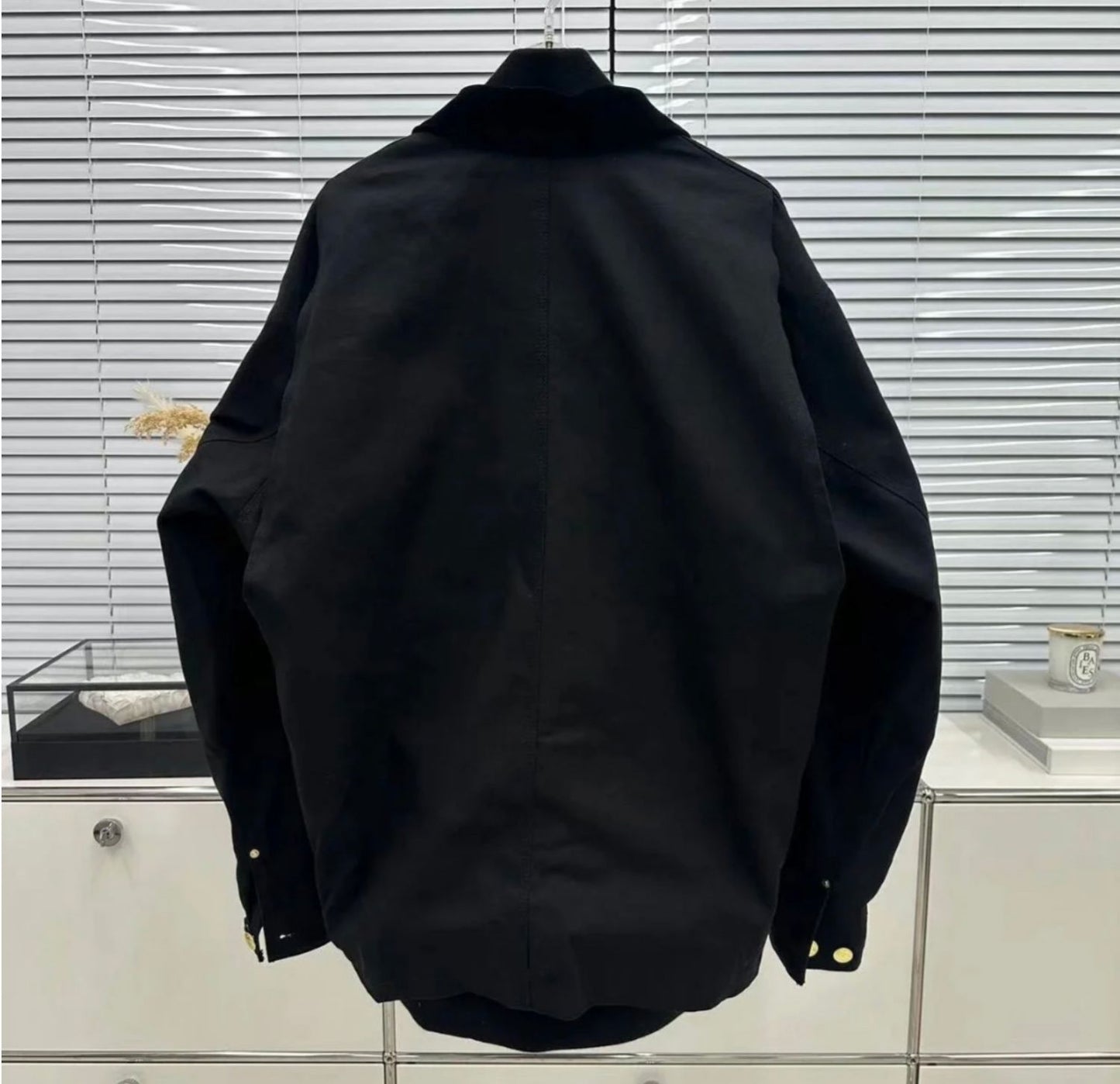 Self-made Detroit Double Collar Carhartt X Sacai Jacket Canvas Patchwork Workwear