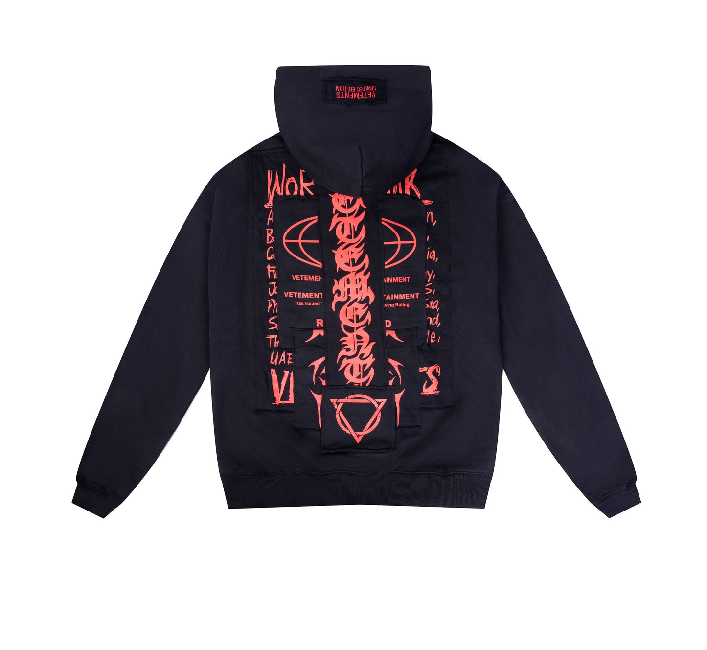 VTM Adone Hardcore Oversized Heavyweight Patch Hoodie - Playboi Carti Edition