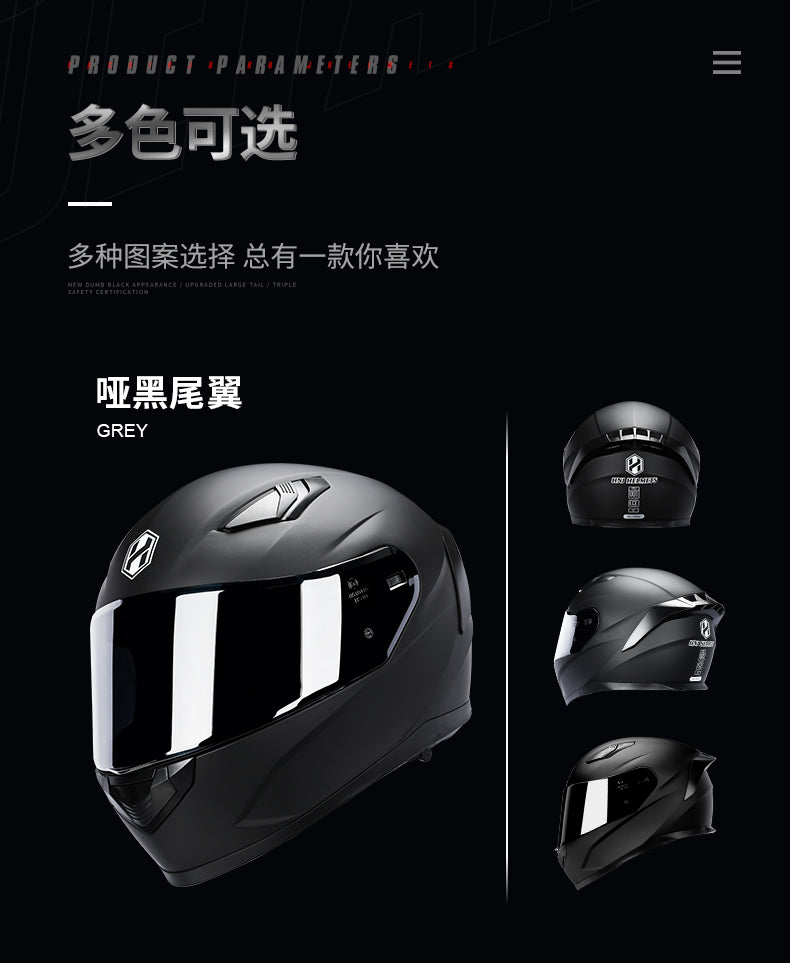 HNJ Motorcycle Helmet, Unisex/ All-Season Riding/ Bluetooth-Avaliable/3C DOT ECE