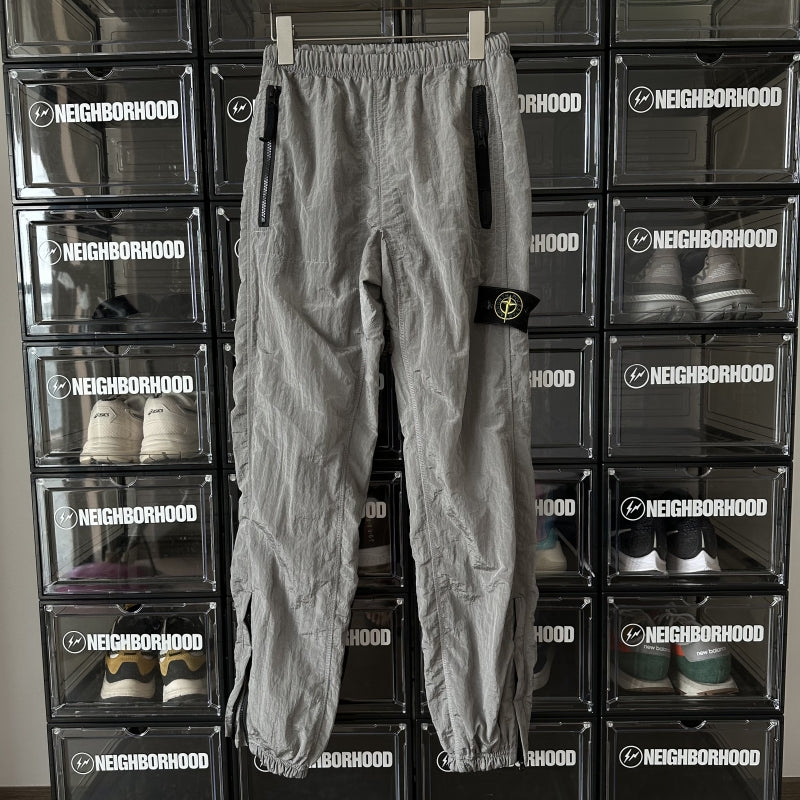 Self-made Stone Island 18FW Metallic Nylon High Street Zipper Cuff Cargo Pants