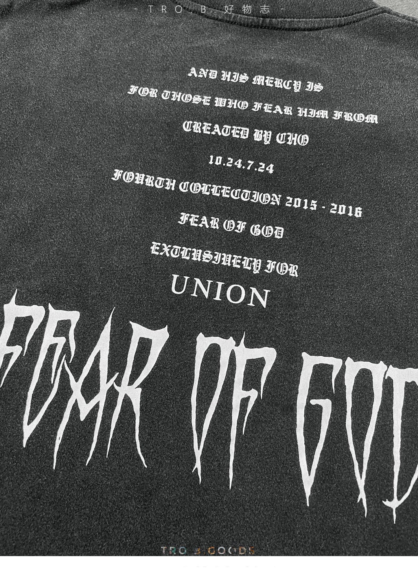 Self-made FOG FEAR OF GOD Heavyweight Cotton Washed Vintage Short Sleeve T-Shirt