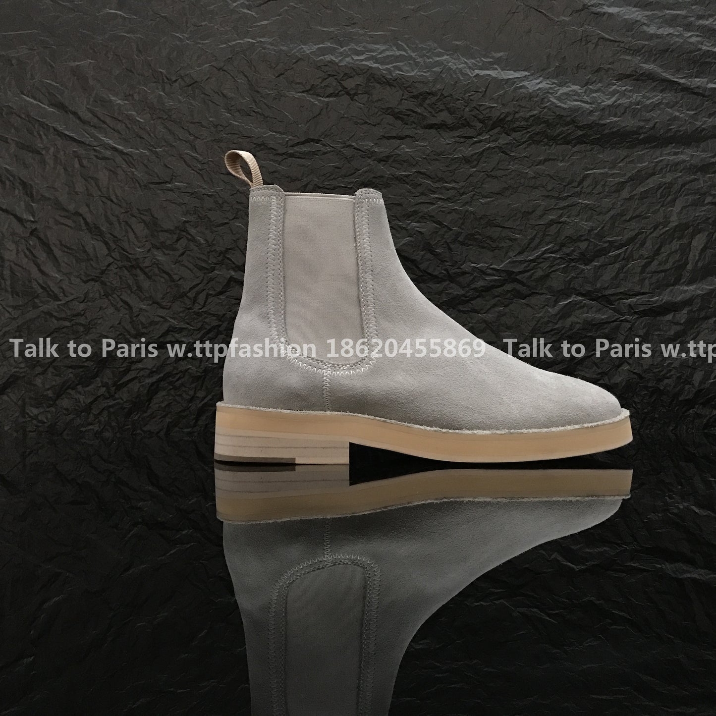 Correct Vers Fear of God Chelsea FOG Kanye Season 6 Yeezy High-Top Leather Boots