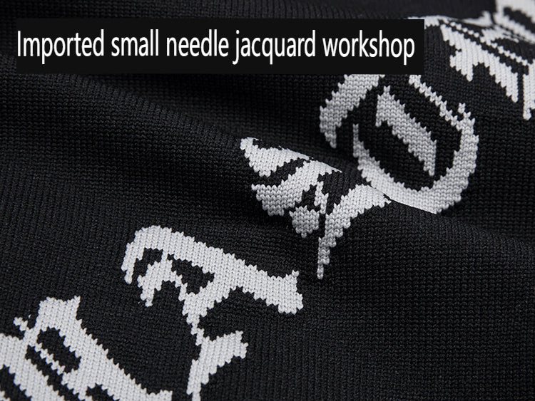 MASTERMIND Skull Knit Jacquard Sleeveless Vest – Oversized Dark MMJ T-Shirt