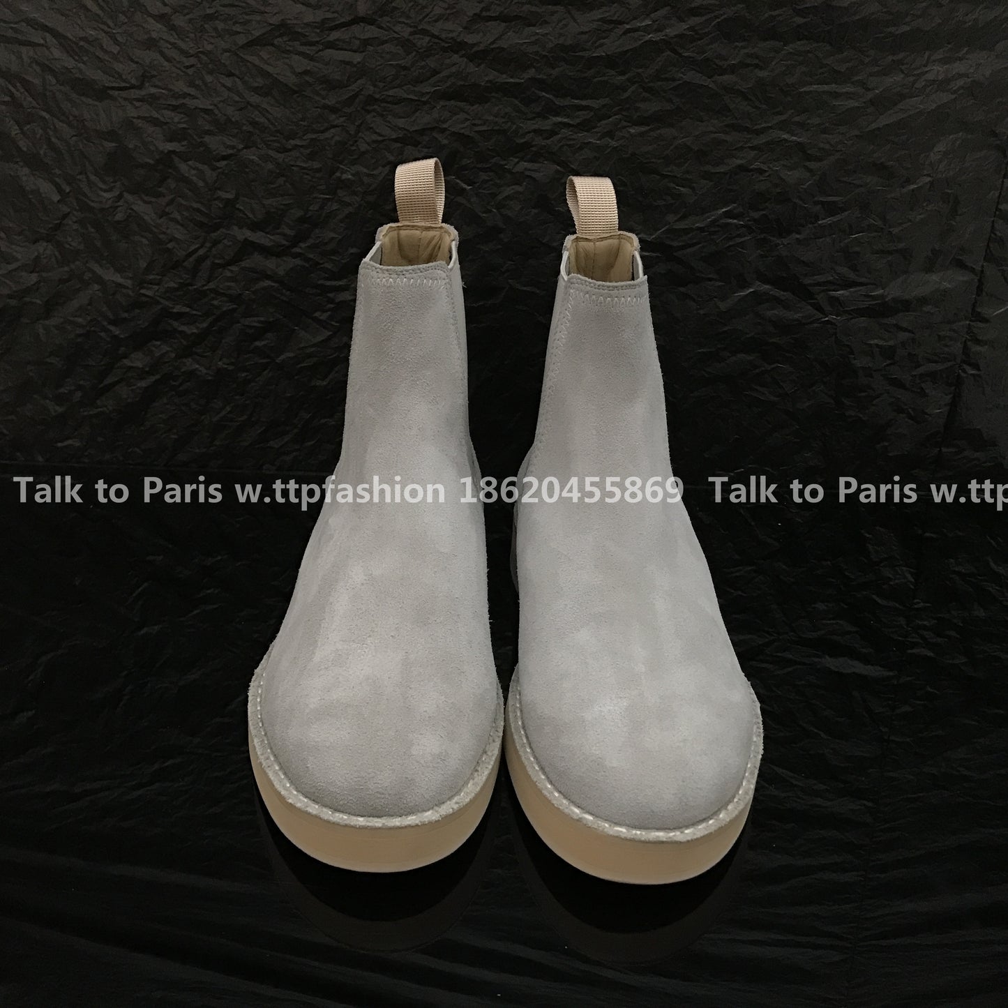 Correct Vers Fear of God Chelsea FOG Kanye Season 6 Yeezy High-Top Leather Boots