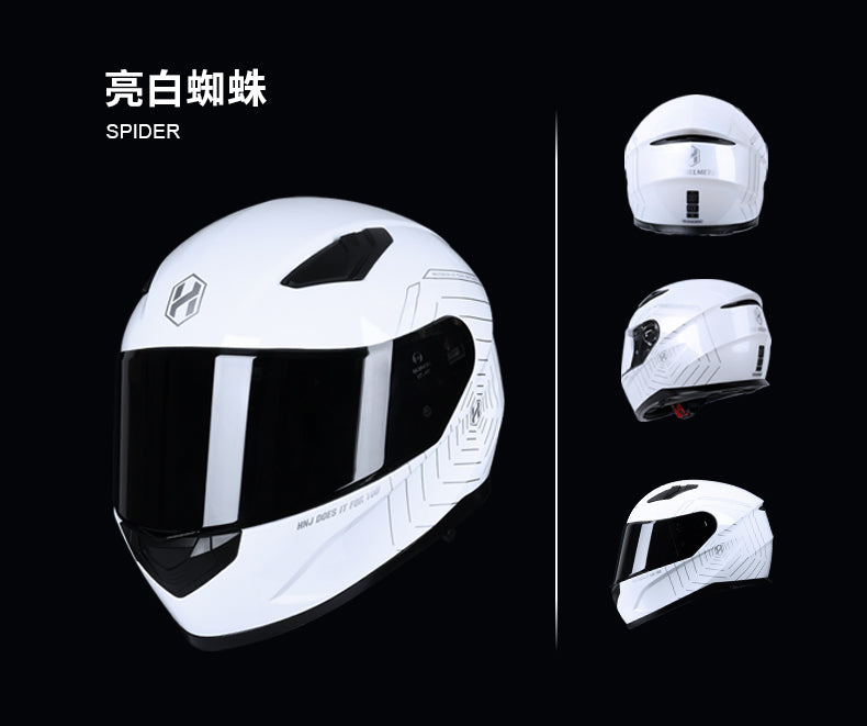 HNJ Motorcycle Helmet, Unisex/ All-Season Riding/ Bluetooth-Avaliable/3C DOT ECE