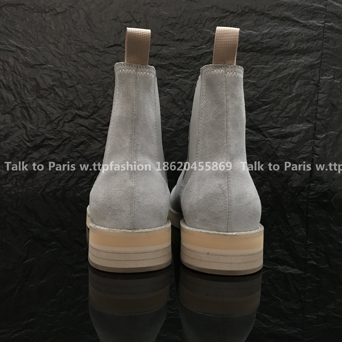 Correct Vers Fear of God Chelsea FOG Kanye Season 6 Yeezy High-Top Leather Boots