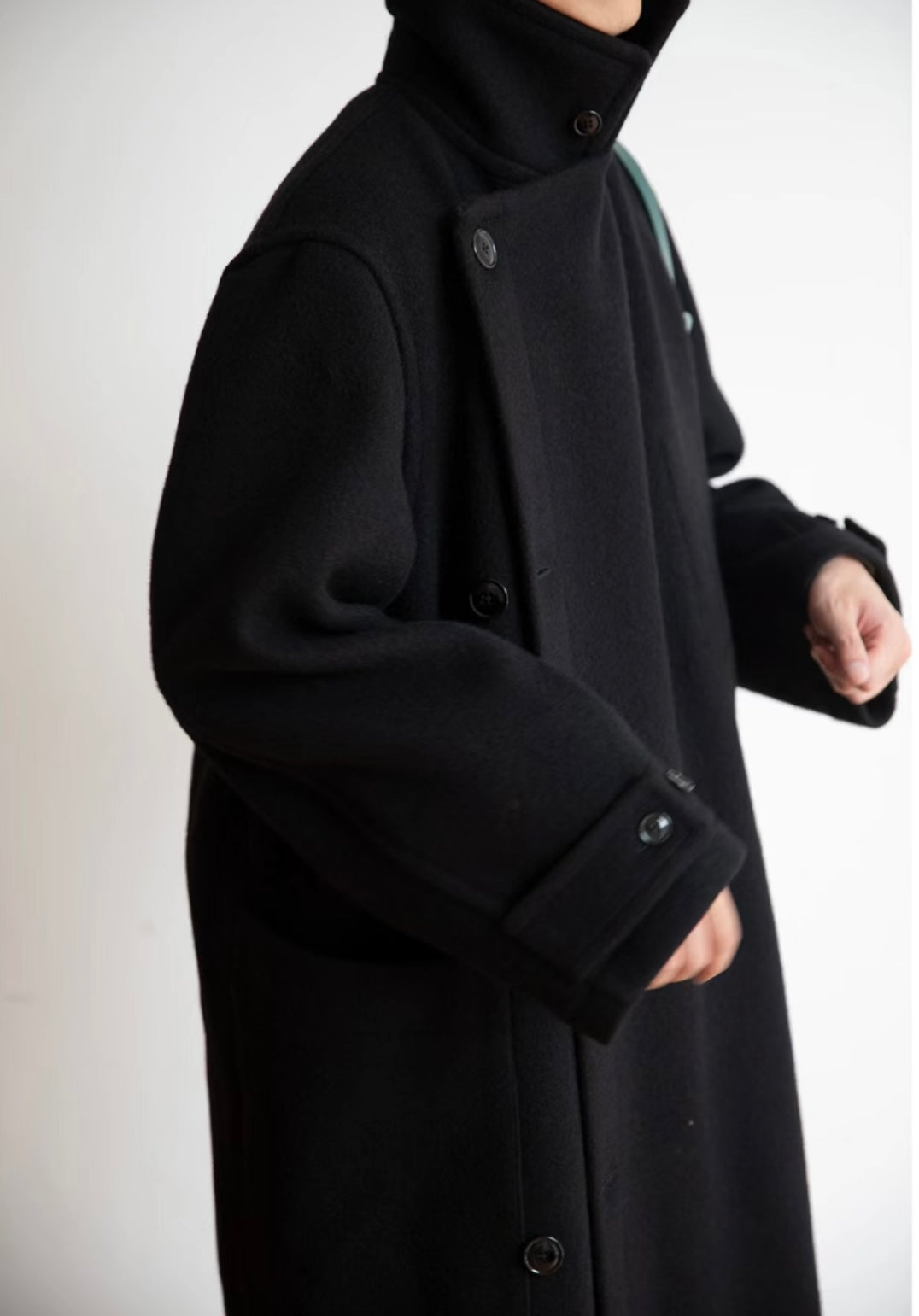 Lemai*vibe 23FW 100% Australian Wool Double-Sided High-Neck Oversized Coat