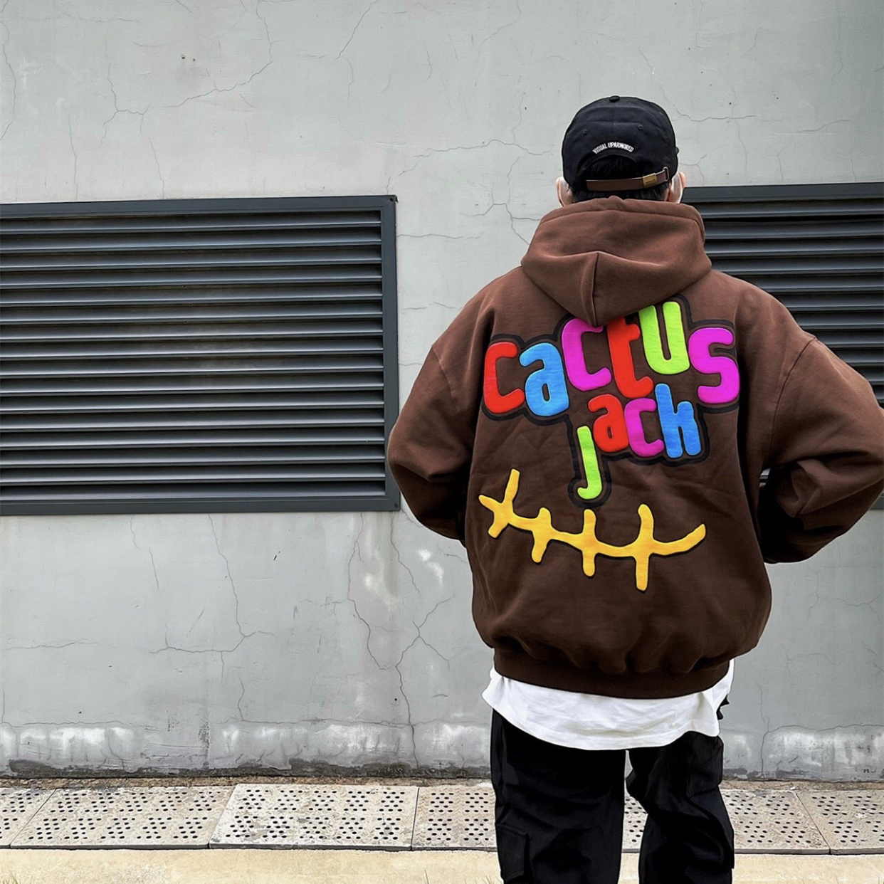 Self-Made FW20 Travis Scott x McDonald's Apple Pie High Street Foam Print Hoodie