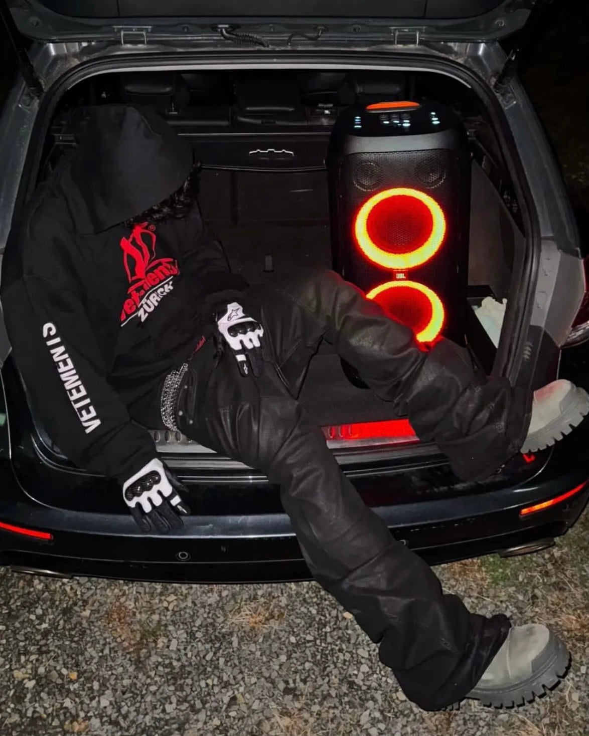Vetements 18AW Zip Print Pullover Hoodie Sweatshirt Playboi Carti Edition