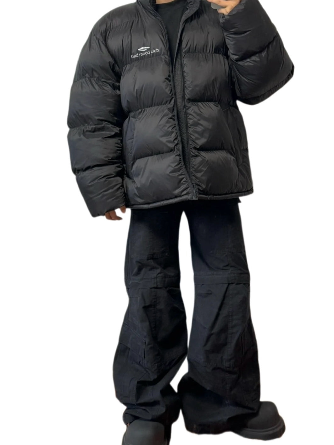 Skiwear 3M Reflective Nylon Puffer Jacket - Technical Shell Thermal Padding