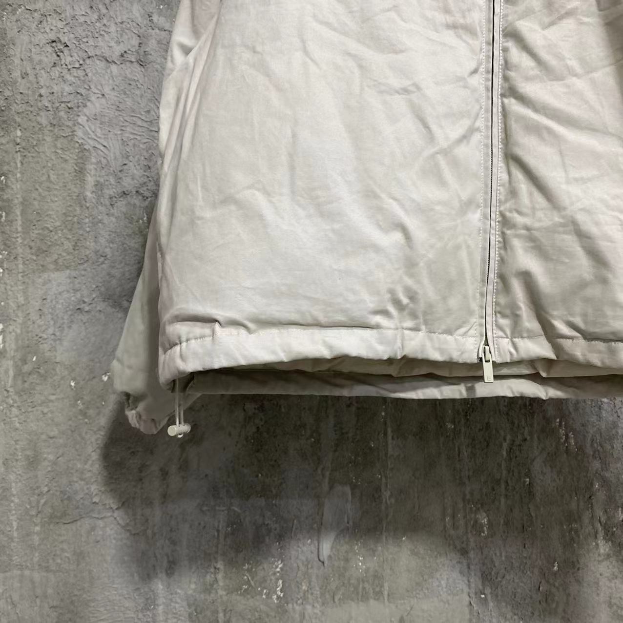 Self-made FOG Essentials Down Jacket Fear of God Zip-Up Hooded Puffer Coat