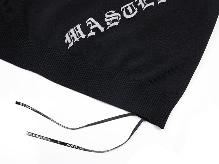 MASTERMIND Skull Knit Jacquard Sleeveless Vest – Oversized Dark MMJ T-Shirt