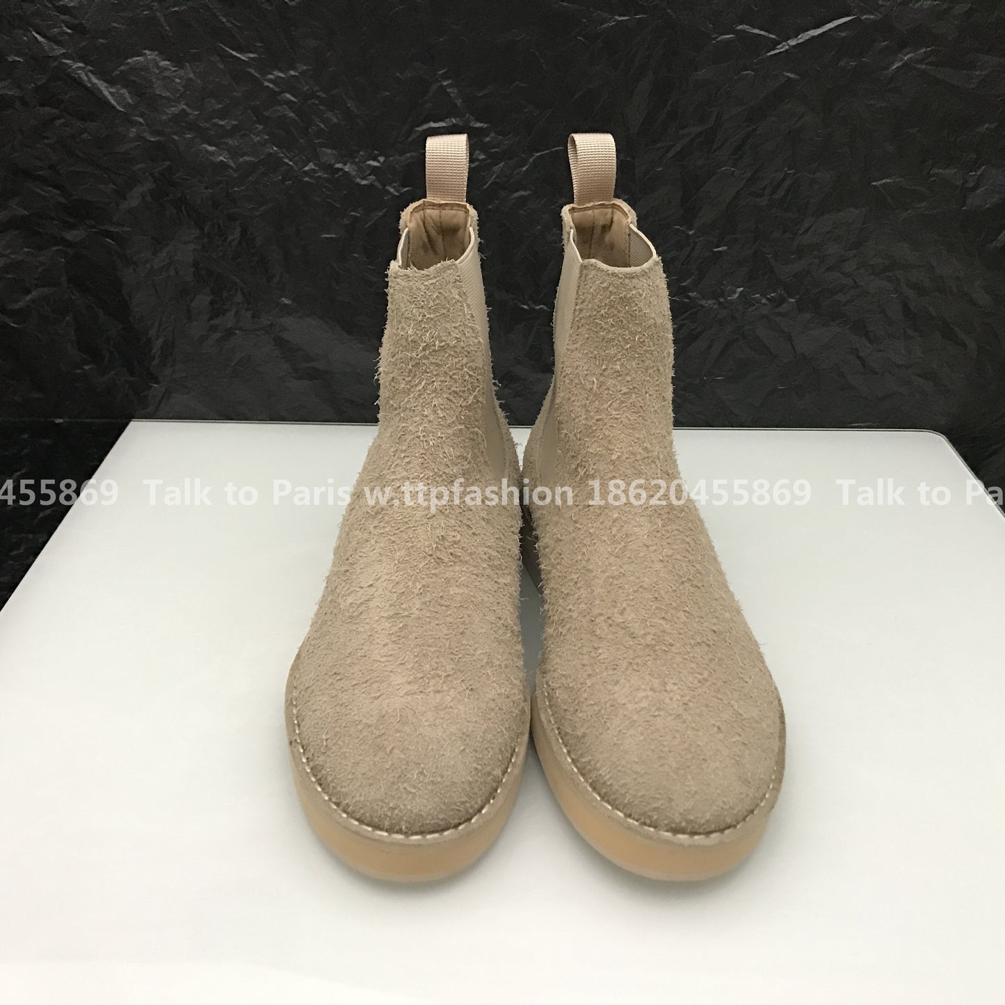 Correct Vers Fear of God Chelsea FOG Kanye Season 6 Yeezy High-Top Leather Boots