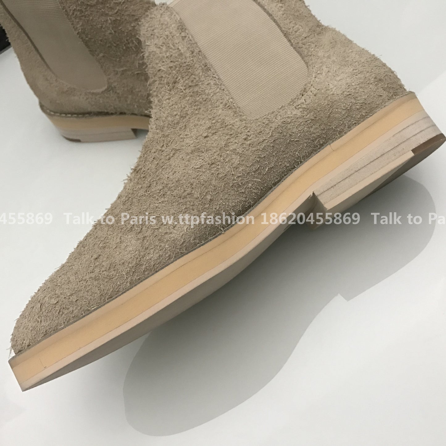 Correct Vers Fear of God Chelsea FOG Kanye Season 6 Yeezy High-Top Leather Boots