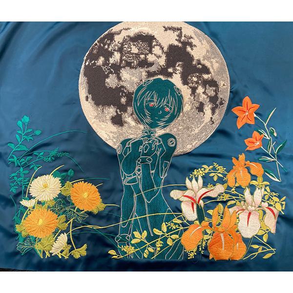 EVA Collaboration Rei Ayanami & Kaworu Nagisa Yokosuka Embroidered Reversible Jacket