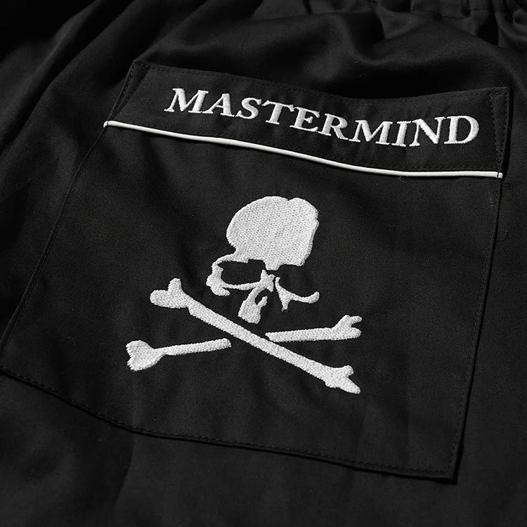 MASTERMIND Ice-Satin Embroidered Skull Pajama Set Couples - MMJ Loungewear