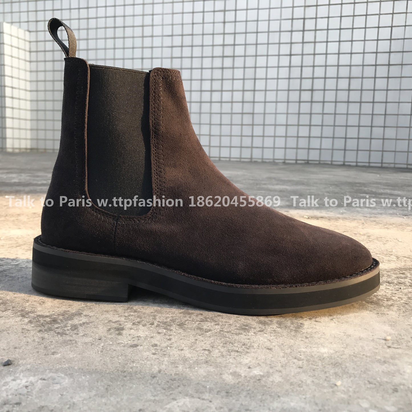 Correct Vers Fear of God Chelsea FOG Kanye Season 6 Yeezy High-Top Leather Boots