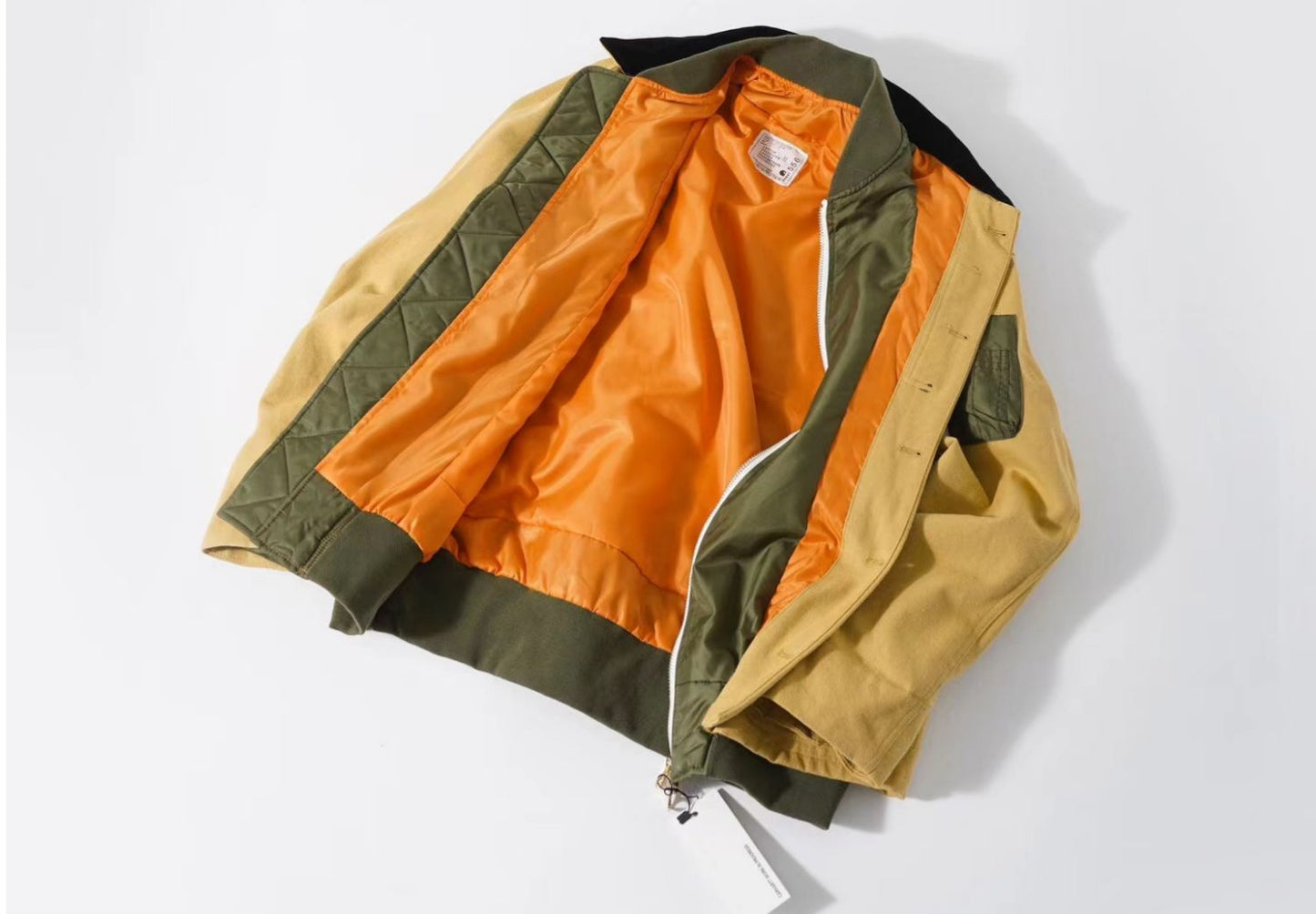 Self-made Detroit Double Collar Carhartt X Sacai Jacket Canvas Patchwork Workwear