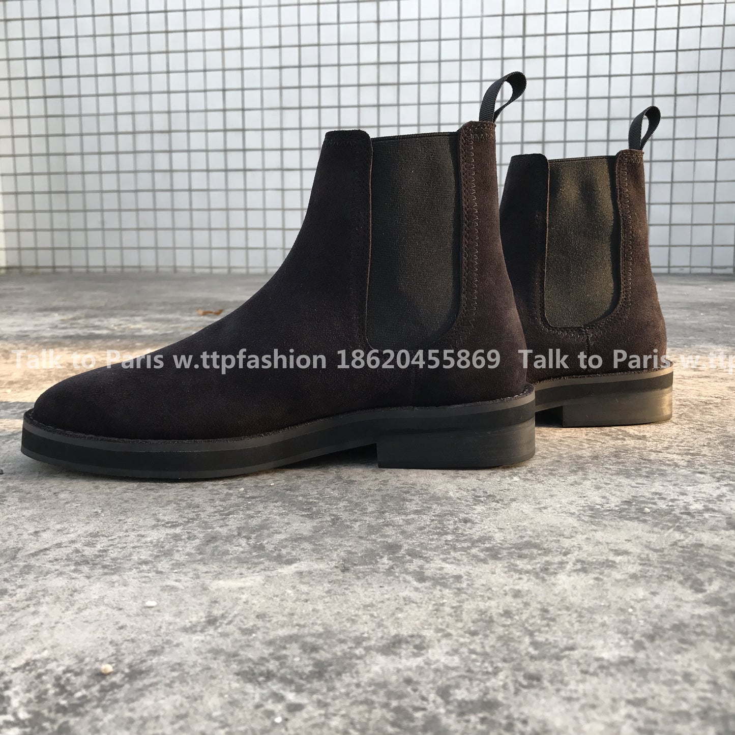 Correct Vers Fear of God Chelsea FOG Kanye Season 6 Yeezy High-Top Leather Boots