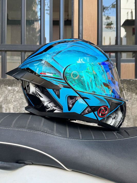 Ice Age  3C DOT Approve Full Face Dual Visors Unisex Bluetooth Motorcycle Helmet