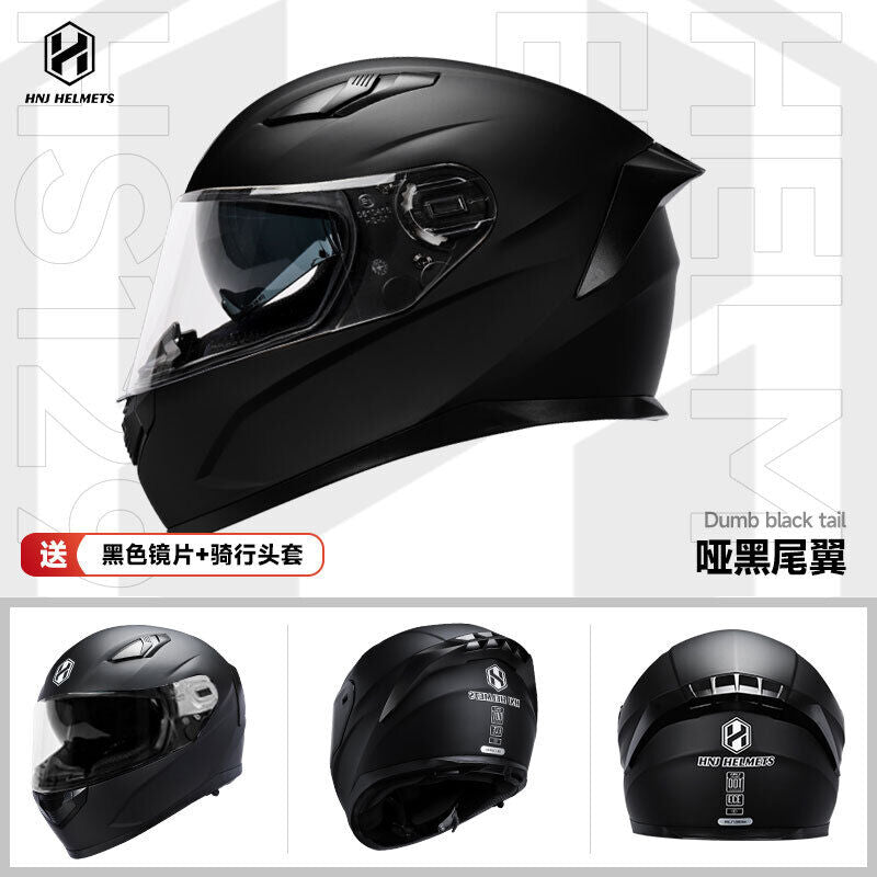 HNJ Motorcycle Helmet, Unisex/ All-Season Riding/ Bluetooth-Avaliable/3C DOT ECE