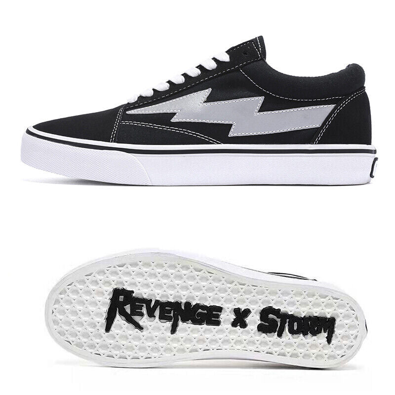 Revenge x Storm Lightning Skateboard Shoes Low-Top Canvas Shoes /Vengeful Storm