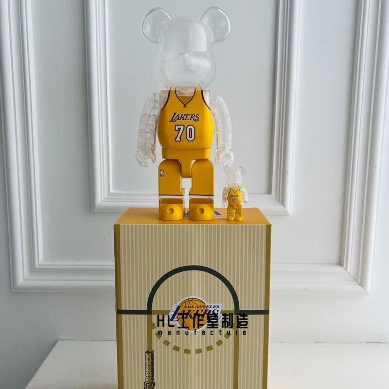 BE@RBRICK 400% Iverson Jordon James Kobe NBA Building Block Violent Bear Figures