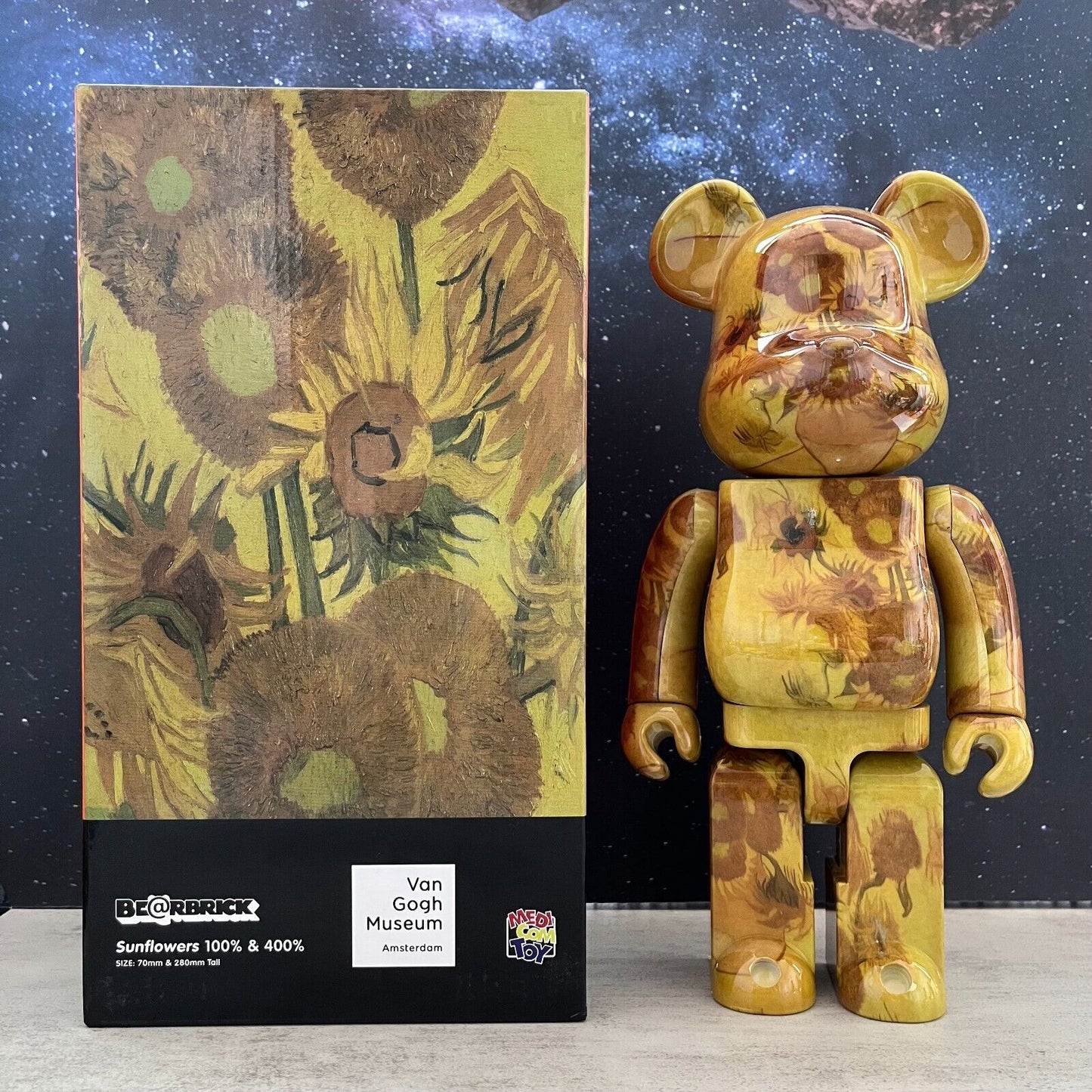 BE@RBRICK 400% Levis X Bape Building Block Violence Bear Collectible Toy Figure