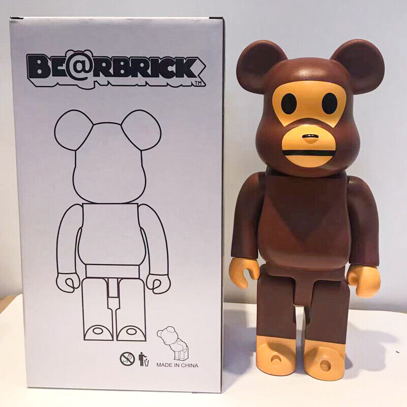 BE@RBRICK 400% KAWS Plated Building Block Violent Bear Collectible Figure Gift