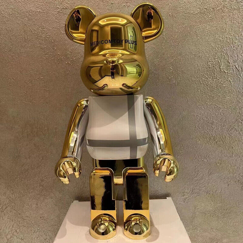 BE@RBRICK 400% Plated Building Block Violent Bear Punk /Collectible Figure Gift