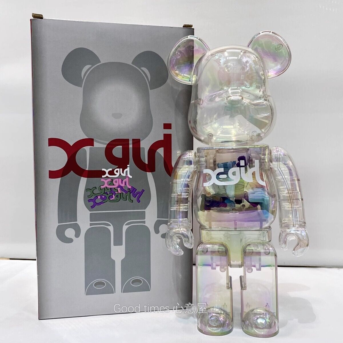 Bearbrick 400% Violent Bear:Plated Building Block Bear/Figurine Toy Doll Gift