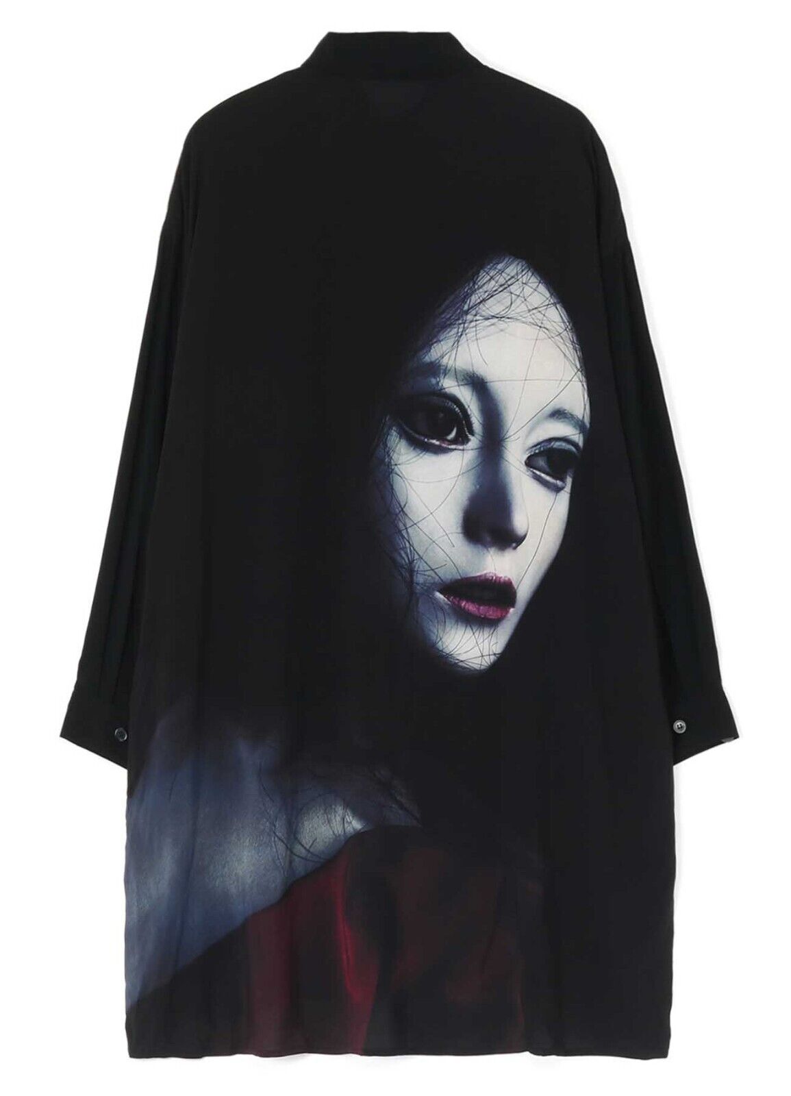 Yohji Yamamoto Vibe Shirt Y's Ayumidoll Limited Edition Doll Print Dark Shirt