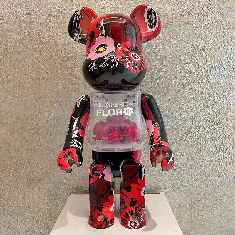 BE@RBRICK 400% Plated Building Block Violent Bear Punk /Collectible Figure Gift