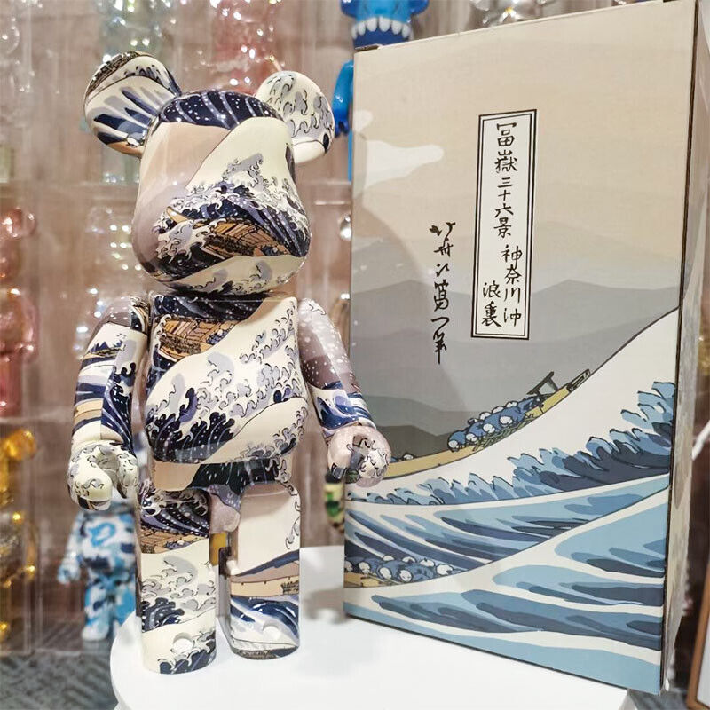 BE@RBRICK 400% Violent Bear Display: Building Block Bear/Ocean Figure Doll Gift