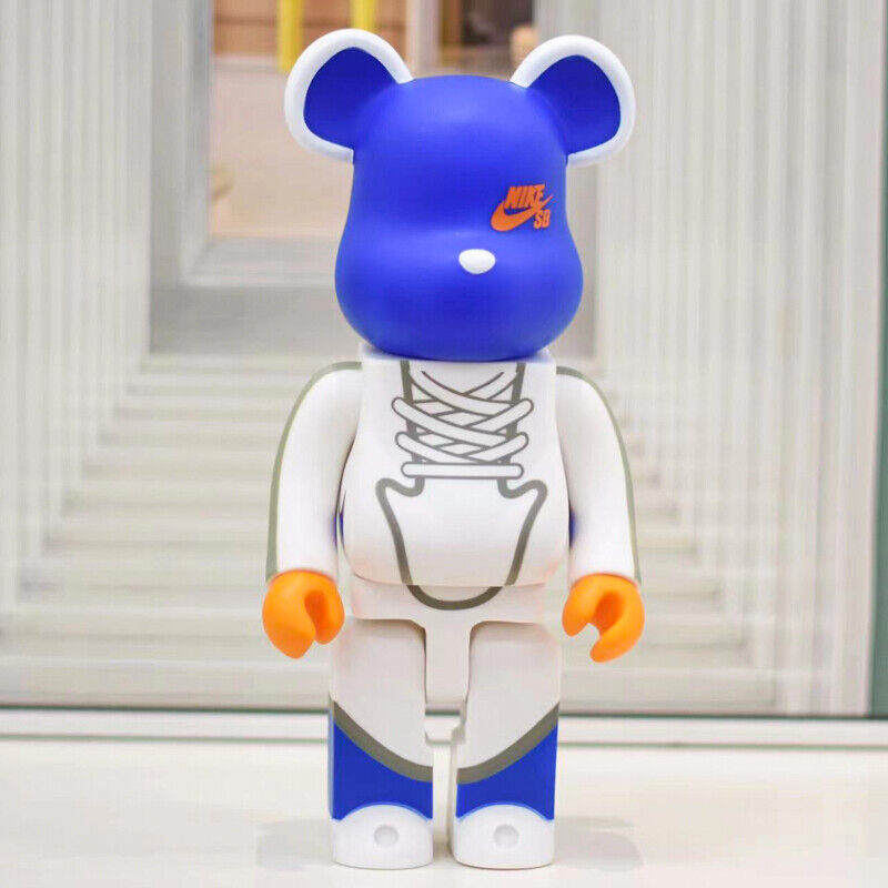 BE@RBRICK 400% SNKR Nike Air SB Plated Building Block Violent Bear Figure Gift