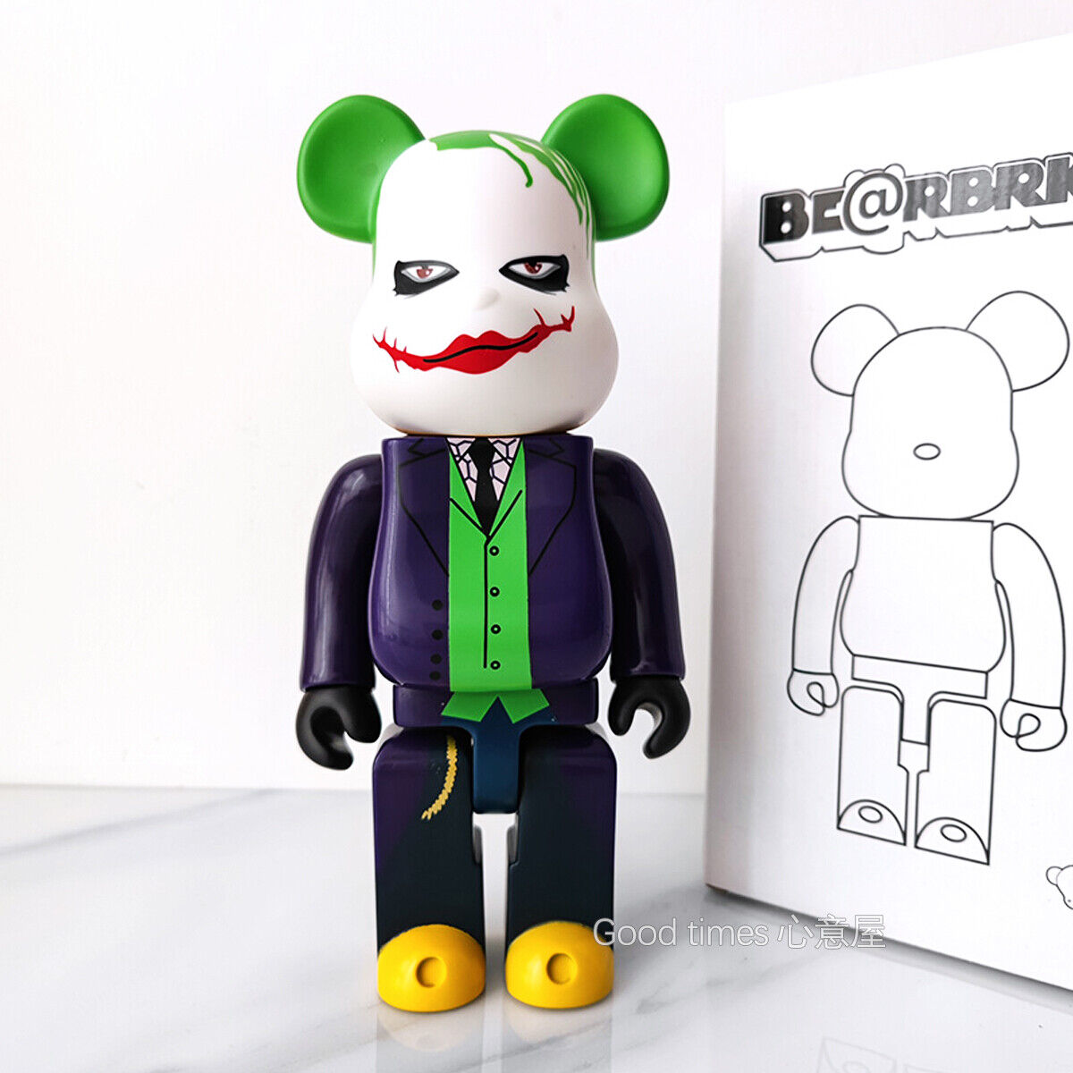 BE@RBRICK 400% KAWS Plated Building Block Violent Bear Collectible Figure Gift