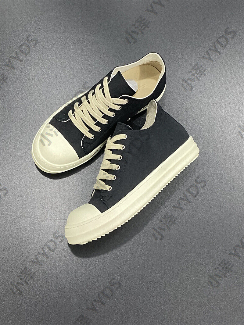 RO 23SS Leather Milk Fragrance Sole Dark High Street Low-Top Shoes RICK OWENS