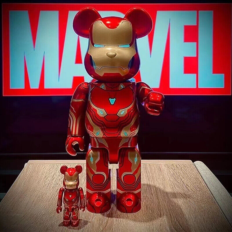 BE@RBRICK 400% Violent Bear X Mickey FRAGMENT  : Plated Building Block/Figure