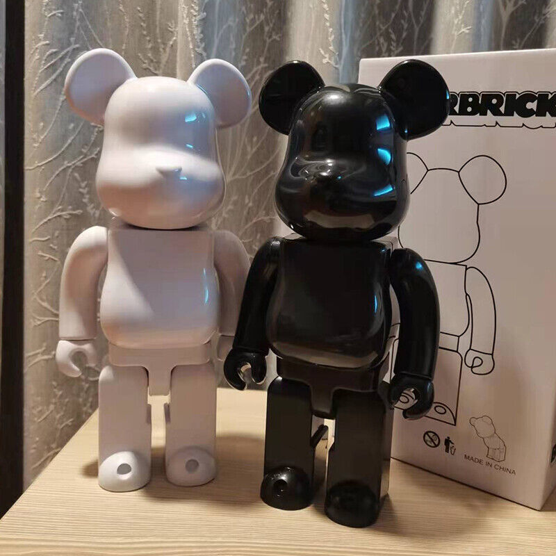 BE@RBRICK 400% Plated Building Block Violent Bear Lucky Cat Fortune God Figure