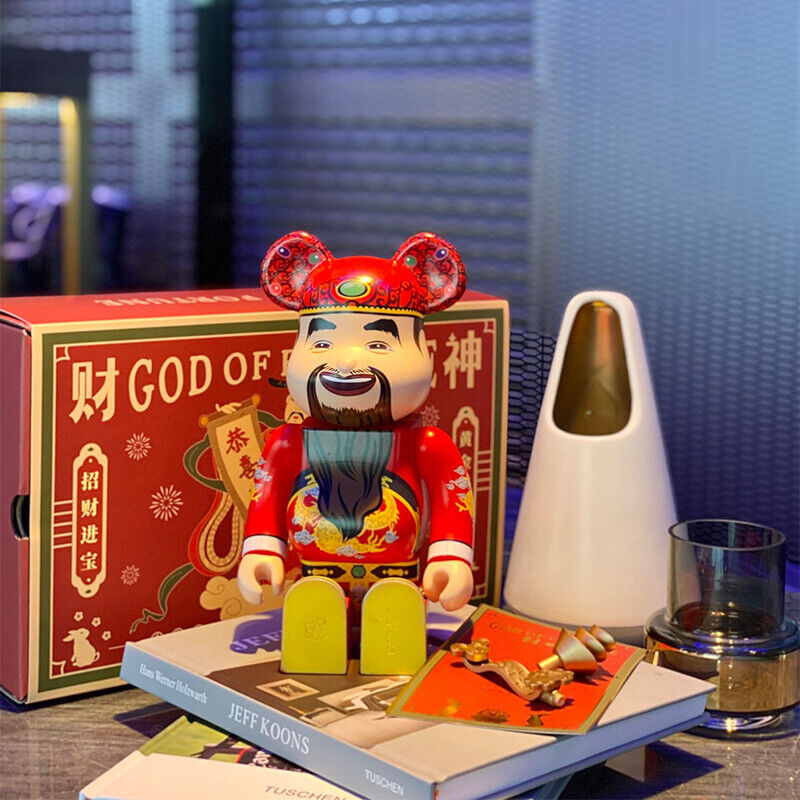 BE@RBRICK 400% Plated Building Block Violent Lucky Bear Fortune God Figure Gift