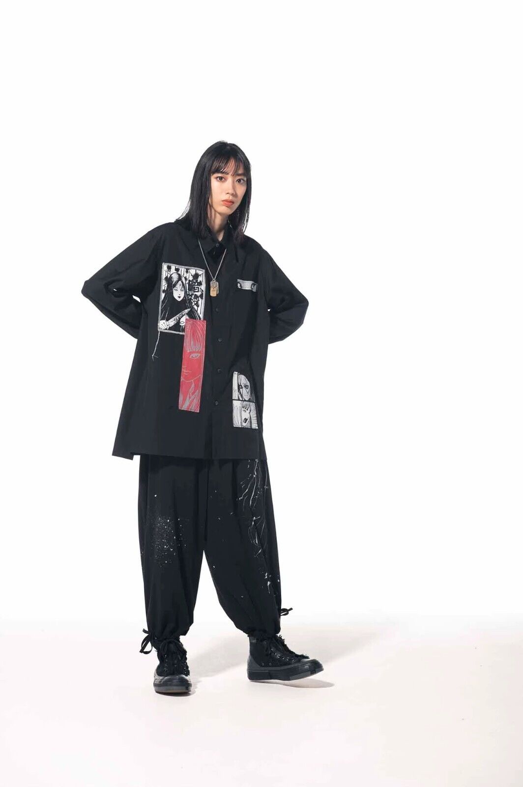 Self-Made Yohji Yamamoto SYTE 21ss X Ito Junji Manga Tomie Long Sleeve Shirt